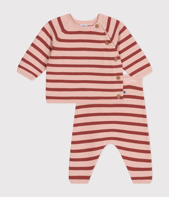 Ensemble 2 pièces en tricot de coton bébé SALINE/ FAMEUX
