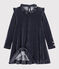 Robe manches longues enfant fille bleu SMOKING