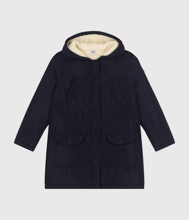 Parka femme bleu marine