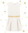 Robe en molleton blanc MARSHMALLOW/jaune DORE