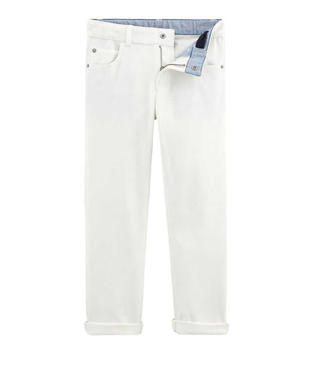 Pantalon enfant garcon blanc