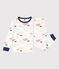 Pyjama nuages en molleton enfant blanc MARSHMALLOW/blanc MULTICO