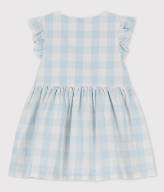 Robe en popeline vichy bébé BOLDAIR/ MARSHMALLOW