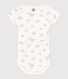Body manches courtes en coton imprimé bébé