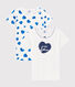 Lot de 2 tee-shirts manches courtes cœurs petite fille