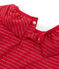 Tee-shirt manches longues enfant fille rouge TERKUIT/jaune OR