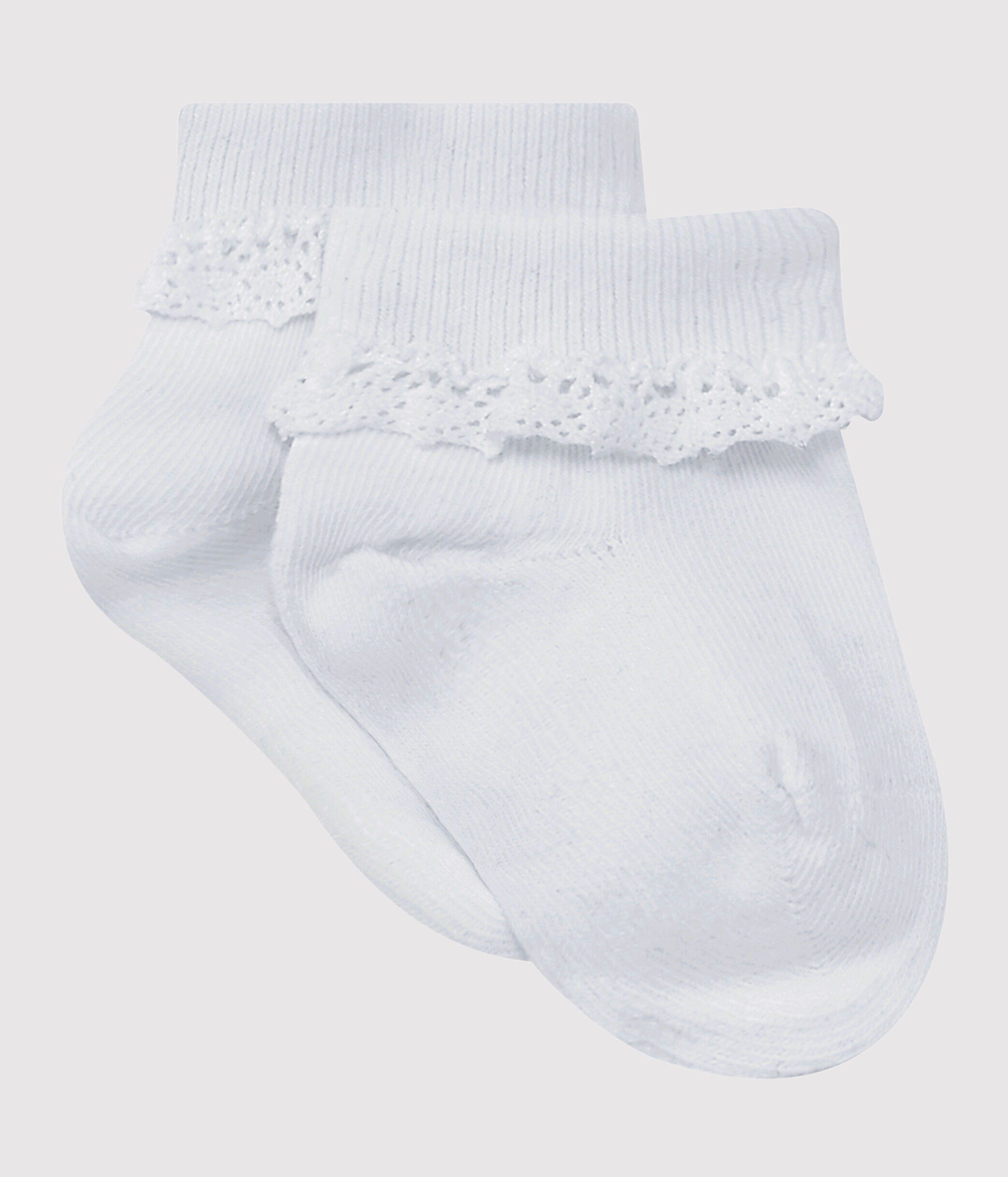 Chaussettes fille à dentelle ECUME Petit Bateau