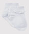 Chaussettes fille à dentelle blanc ECUME