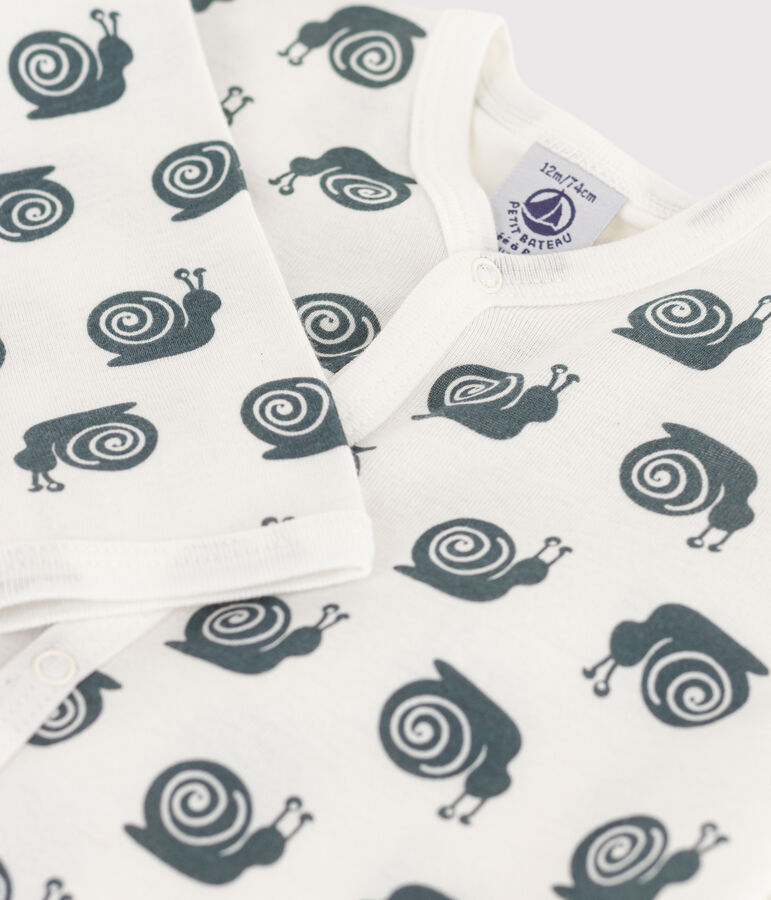 Dors-bien b&eacute;b&eacute; sans pieds blanc MARSHMALLOW/ DUCKY