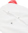 Range pyjama en bouclette éponge grattée extra chaude blanc MARSHMALLOW/rouge SIGNAL