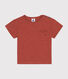 Tee-shirt manches courtes en jersey flammé bébé