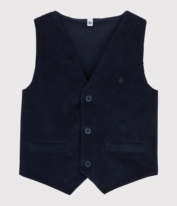 Gilet enfant gar&ccedil;on bleu marine