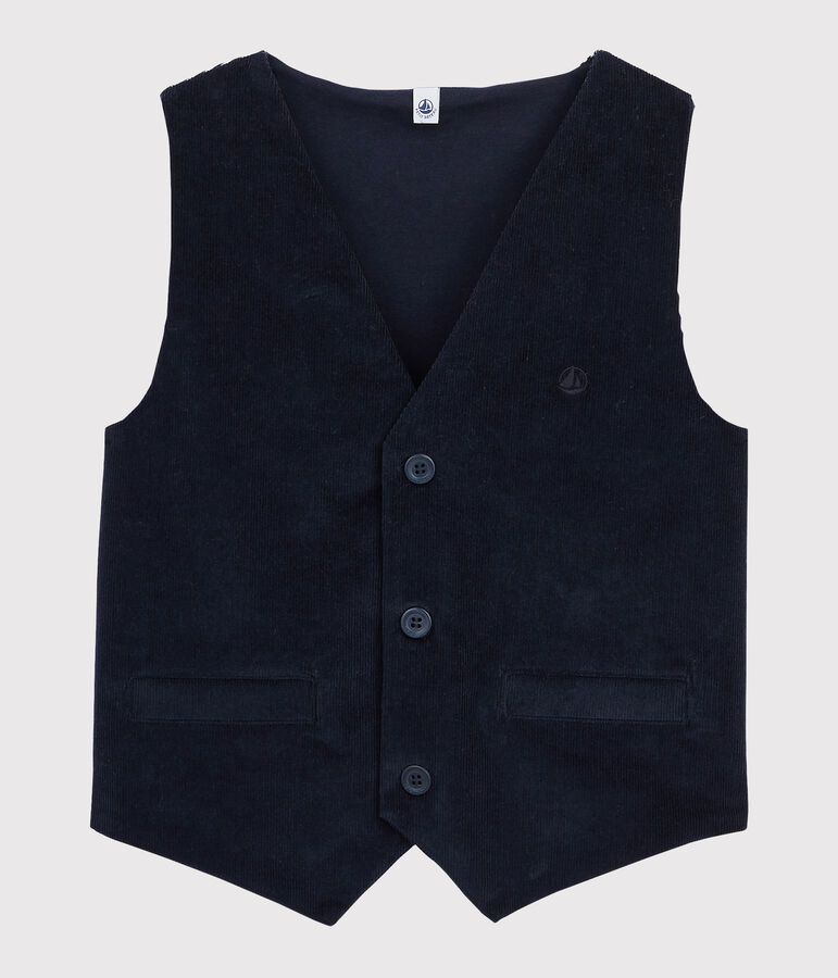 Gilet enfant gar&ccedil;on bleu SMOKING
