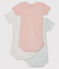 Lot de 3 bodies manches courtes bébé fille variante 1