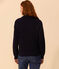 Pull en côte anglaise en coton Femme bleu SMOKING
