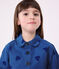 Robe enfant  manches courtes en coton cœurs bleu ALASKA FONCE/ MEDIEVAL