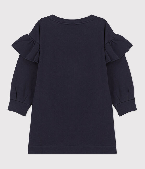 Robe manches longues en molleton enfant fille bleu MEDIEVAL