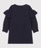 Robe manches longues en molleton enfant fille bleu MEDIEVAL