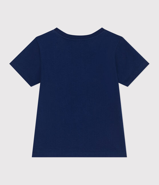 Teeshirt enfant mixte en coton manches courtes imprimé bleu MEDIEVAL
