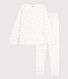Pyjama imprimé étoiles fille en coton