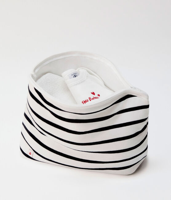 Trousse marinière blanc MARSHMALLOW/bleu SMOKING