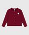 Cardigan en molleton enfant fille AMARANTE