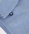Brassi&egrave;re b&eacute;b&eacute; cache-c&oelig;ur en tricot laine et coton ajour&eacute; bleu clair