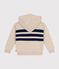 Pull à capuche en laine et coton enfant garçon blanc AVALANCHE/ MEDIEVAL