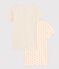 Lot de 2 tee-shirts à manches courtes fleur en coton enfant variante 1