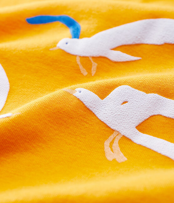 Tee-shirt manches courtes en coton bébé garçon. jaune TEHONI