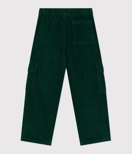 Pantalon cargo enfant en velours uni WILLOW