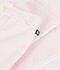 Pantalon b&eacute;b&eacute; en velours uni rose clair