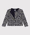 Cardigan imprimé en tubique matelassé enfant fille bleu SMOKING/ AVALANCHE