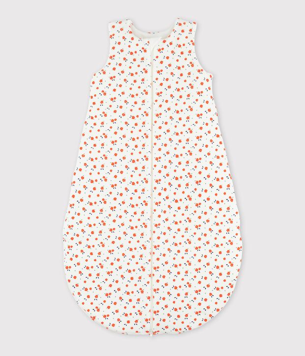 Gigoteuse b&eacute;b&eacute; en velours. blanc/multicouleur