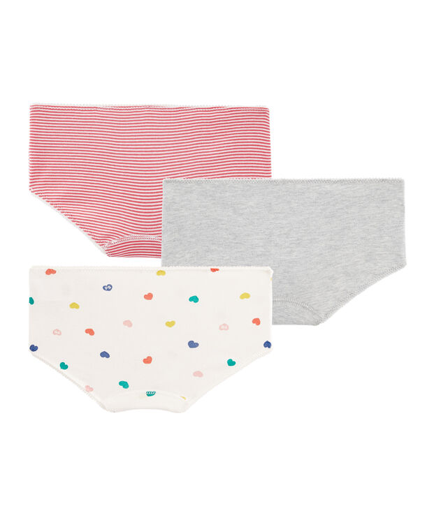 Trio de shorties petite fille multicouleur