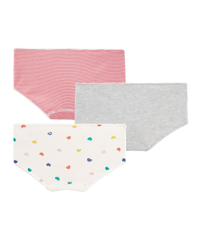 Trio de shorties petite fille multicouleur