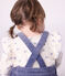 Blouse b&eacute;b&eacute; en coton manches longues imprim&eacute;e fleurs &eacute;cru/multicouleur