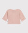 Cardigan en tricot point mousse bébé rose SALINE