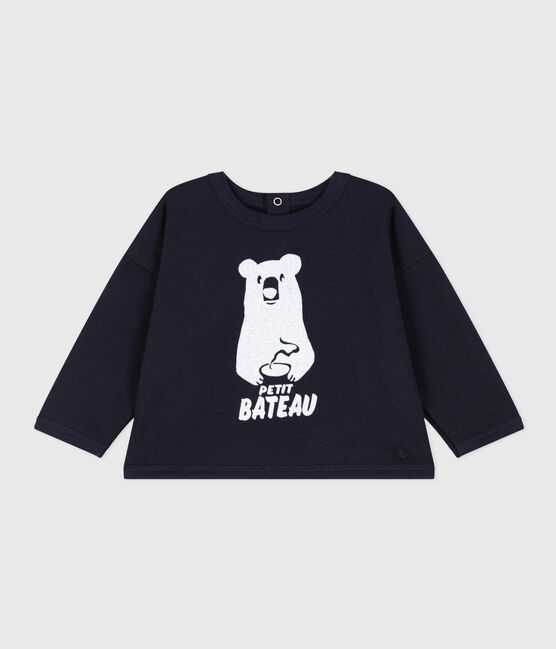 Sweatshirt en molleton bébé bleu SMOKING