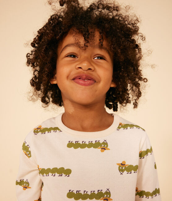 Pyjama imprimé animal en coton enfant blanc AVALANCHE/ MULTICO