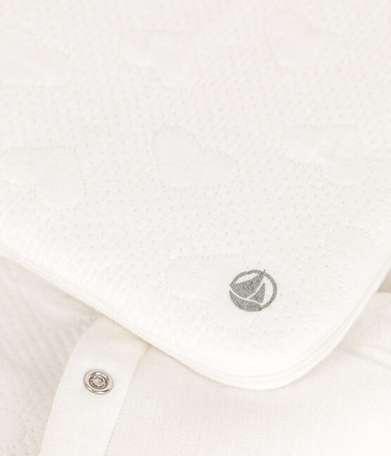 Nid d'ange en tubique bébé blanc MARSHMALLOW