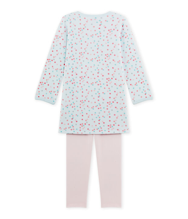Chemise de nuit fille en bouclette velours rose/bleu/multicouleur