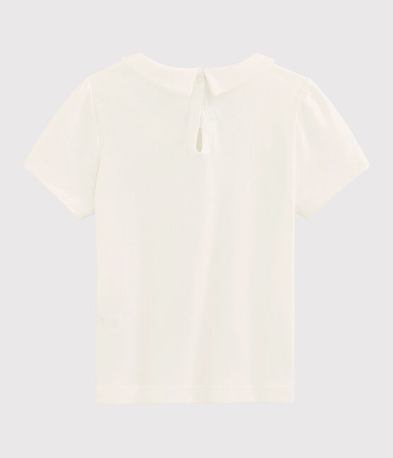 Tee-shirt enfant fille blanc MARSHMALLOW