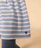 Robe manches longues en coton épais à rayures enfant fille AZUL/ MONTELIMAR