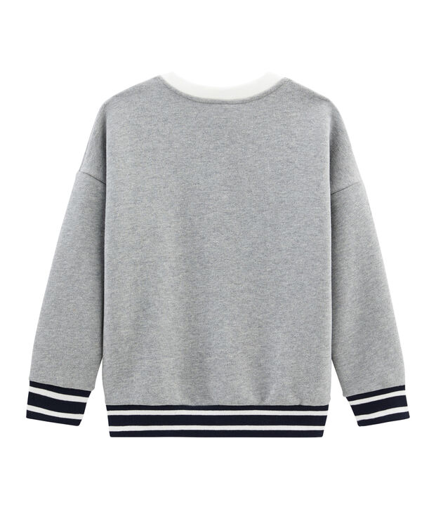 Sweatshirt enfant gar&ccedil;on gris