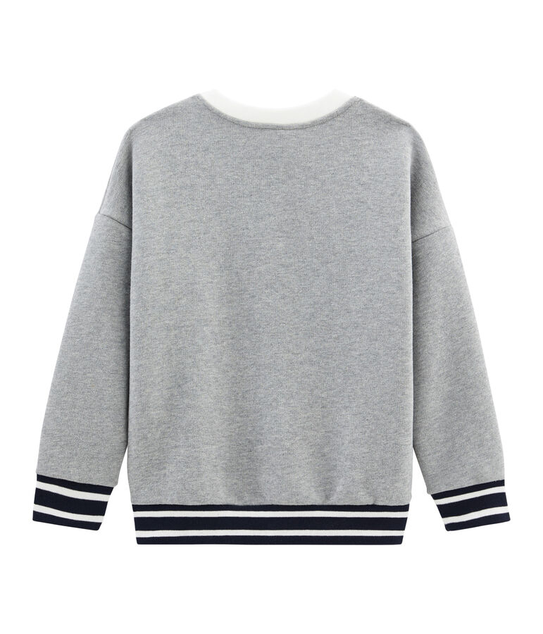 Sweatshirt enfant gar&ccedil;on gris