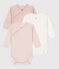 Lot de 3 bodies manches longues bébé en coton variante 1