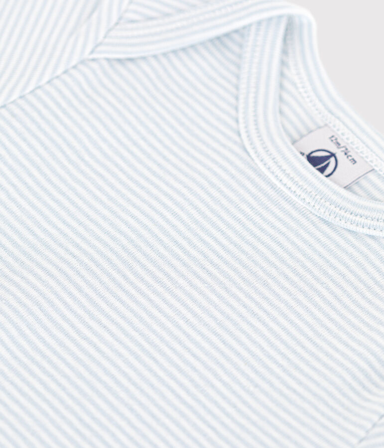 Body manches courtes en coton imprim&eacute; b&eacute;b&eacute; GOMME/ MARSHMALLOW