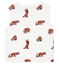 Gilet sans manches réversible bébé garçon en côte ouatinée blanc MARSHMALLOW/ MULTICO CN