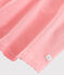 Pyjama à rayures milleraies petite fille en coton rose PEACHY/blanc MARSHMALLOW